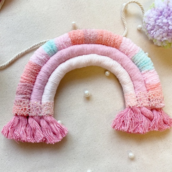 Rainbow Garland Nursery, Party Decorations Rainbow Garland, Baby Room Garland - Picture 2 of 8